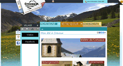 Desktop Screenshot of crevoux.fr